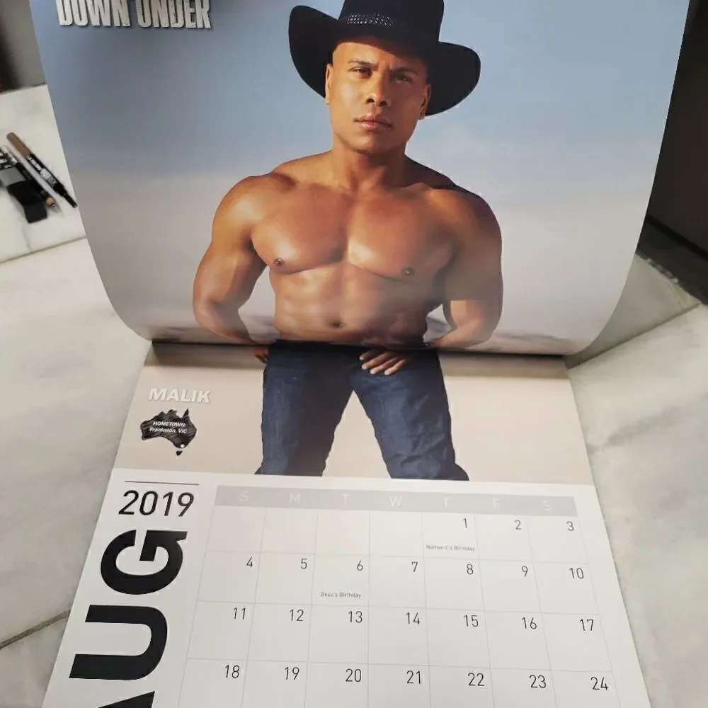 Thunder from Down Under Roadtrip to Vegas 2019 Wall Calendar